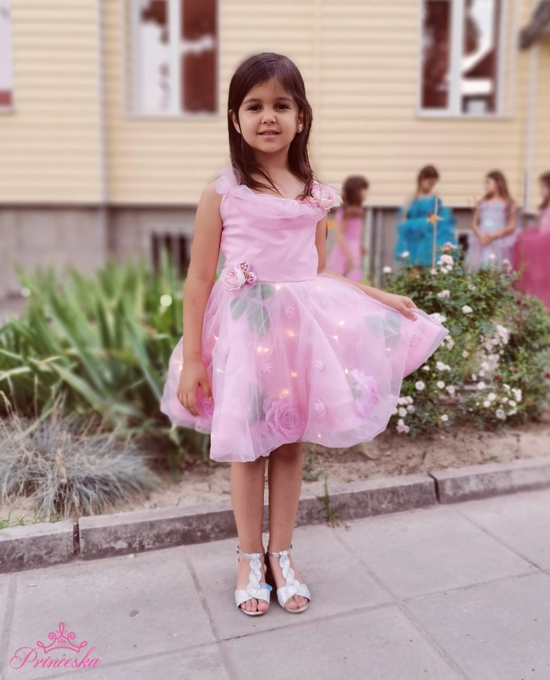 Светеща детска официална рокля - Image 3